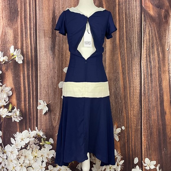 Unique Vintage 1920s Style Flapper Dress - Picture 5 of 7